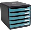 Exacompta 30934D Big Box drawer box 5 drawers Skandi pacific blue A4+