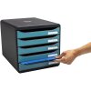 Exacompta 30934D Big Box drawer box 5 drawers Skandi pacific blue A4+