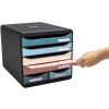 Exacompta 312606D Big Box Maxi drawer box 6 drawers Scandi colours assorted