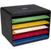 Exacompta 305798D Iderama desktop sorter 5 compartments landscape format rainbow colours