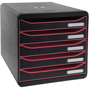 Black Office 309984D Drawer Box Big Box Plus 5 Drawers...