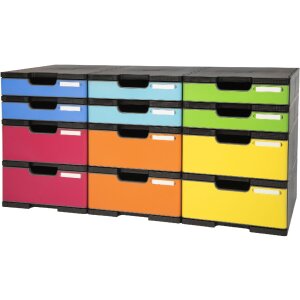 Exacompta 385714TIRD ModuloDoc drawer box 12 compartments...