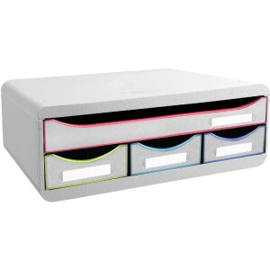 Exacompta 319913D TOOLBOX Storage module 4 drawers White...