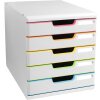 Exacompta 301913D Drawer box MODULO A4 5 drawers White Harlequin