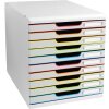 Exacompta 302913D Drawer box MODULO A4 10 drawers White Harlequin