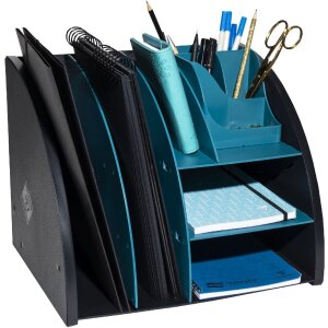 Exacompta 394505D Desktop organiser Neo Deco black blue-green