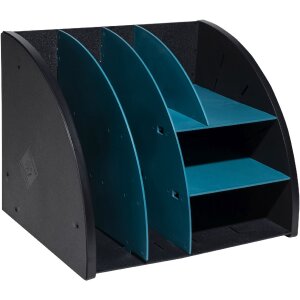 Exacompta 394505D Desktop organiser Neo Deco black blue-green