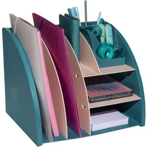 Exacompta 394606D Desktop Organiser Skandi Pacific Blue Nude