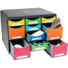 Exacompta 313798D Iderama drawer box STORE BOX MULTI 11 drawers rainbow