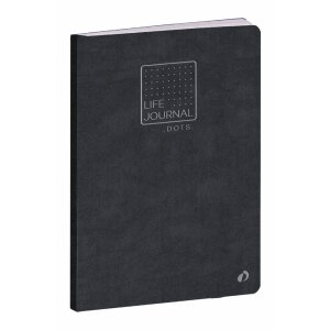 Quo Vadis Life Journal Black 15x21 cm dot grid...