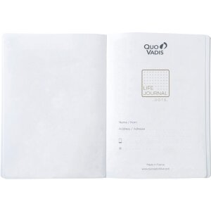 Quo Vadis Life Journal Black 15x21 cm dot grid Clairefontaine paper