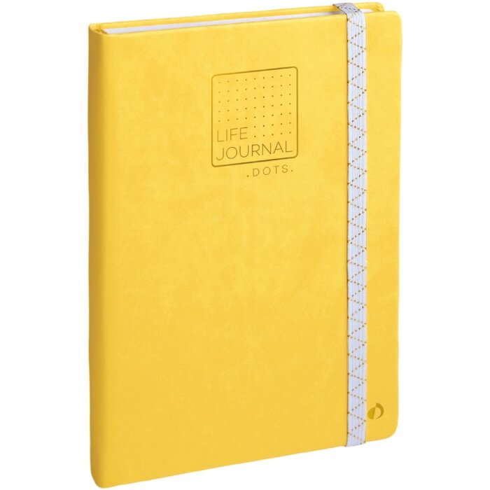 Quo Vadis Life Journal Dots Notebook Yellow 15x21 cm Clairefontaine paper