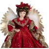 Clayre & Eef 50777 Decoration Angel 50x30x65 cm Red Gold