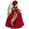 Clayre & Eef 50777 Decoration Angel 50x30x65 cm Red Gold