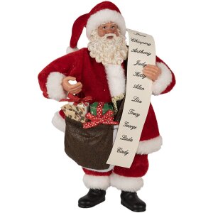 Clayre Eef Santa Claus Christmas decoration 27 cm red...