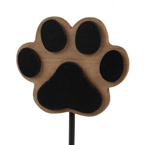 Clayre & Eef 65735 Wall hook dog paw brown wood metal...