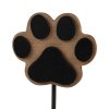 Clayre & Eef 65735 Wall hook dog paw brown wood metal 9x5x14 cm country style