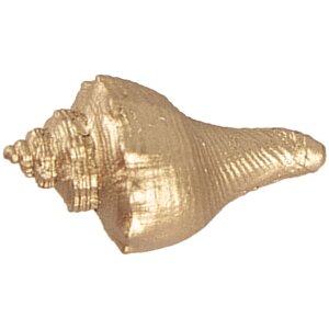 Clayre Eef door knob shell 5x3x3 cm gold plastic retro...