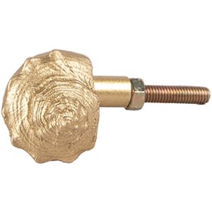 Clayre Eef door knob shell 5x3x3 cm gold plastic retro...