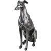 Clayre & Eef 6PR5068 Decoration Dog Silver coloured 20x10x30 cm