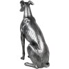 Clayre & Eef 6PR5068 Decoration Dog Silver coloured 20x10x30 cm