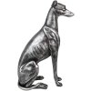 Clayre & Eef 6PR5068 Decoration Dog Silver coloured 20x10x30 cm