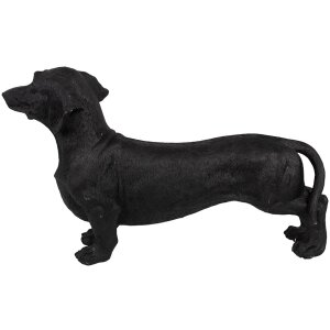 Clayre & Eef 6PR5070 Decoration Dog Black 37x11x23 cm...