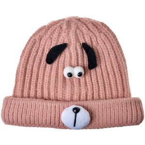 Juleeze JZKCA0007P hat child pink with dog face soft and...