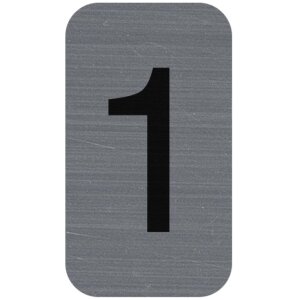 Exacompta information signs self-adhesive aluminium 2,5x4,4cm grey digits 0-9