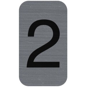 Exacompta information signs self-adhesive aluminium 2,5x4,4cm grey digits 0-9