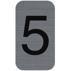 Exacompta information signs self-adhesive aluminium 2,5x4,4cm grey digits 0-9