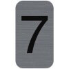 Exacompta information signs self-adhesive aluminium 2,5x4,4cm grey digits 0-9