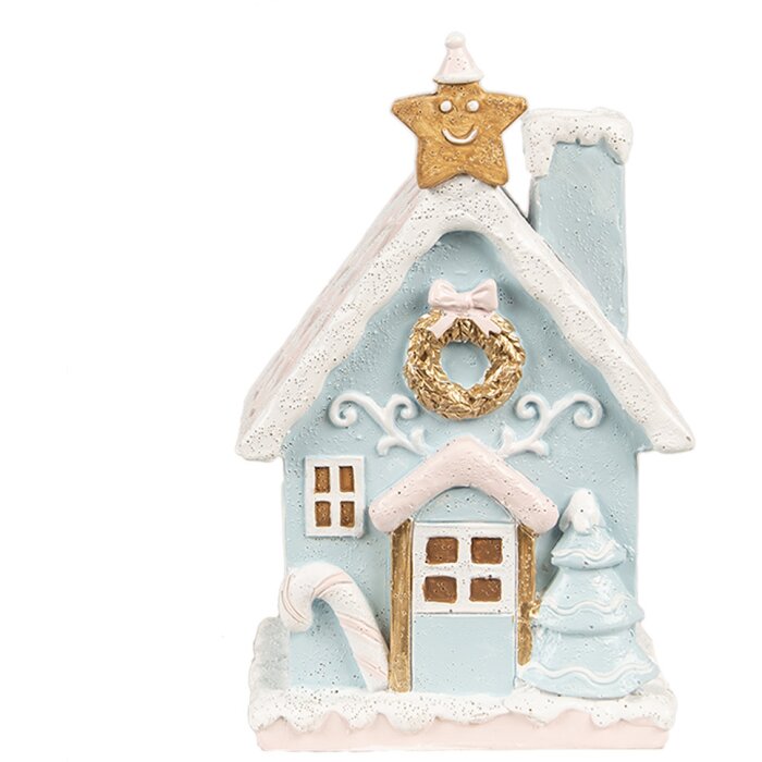 Clayre & Eef 6PR4201 Decoration House with LED 9x8x15 cm