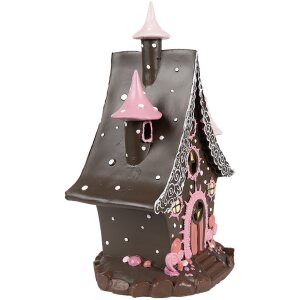 Clayre & Eef 6PR4240 Decoration house with LED 16x13x26 cm / 3xAA