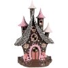 Clayre & Eef 6PR4240 Decoration house with LED 16x13x26 cm / 3xAA