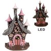 Clayre & Eef 6PR4240 Decoration house with LED 16x13x26 cm / 3xAA