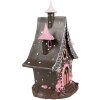 Clayre & Eef 6PR4240 Decoration house with LED 16x13x26 cm / 3xAA