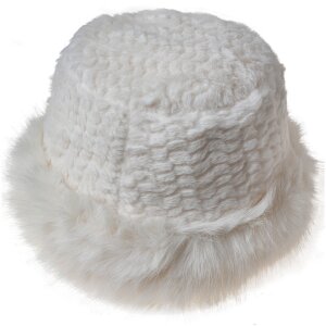 Clayre Eef Ladies Hat White Synthetic Wide Hat Style...