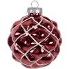 Clayre Eef Christmas bauble red glass Ø 8 cm Christmas tree bauble Christmas decoration