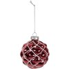 Clayre Eef Christmas bauble red glass Ø 8 cm Christmas tree bauble Christmas decoration