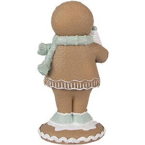 Clayre Eef Christmas figurine gingerbread man 11 cm brown country style