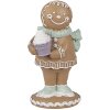 Clayre Eef Christmas figurine gingerbread man 11 cm brown country style