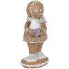 Clayre Eef Christmas figurine gingerbread man 11 cm brown country style