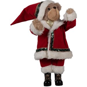 Clayre Eef Christmas decoration figure bear 51 cm red...