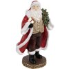 Clayre & Eef 6PR4278 Father Christmas Figurine Red 13x10x23 cm Polyresin Classic