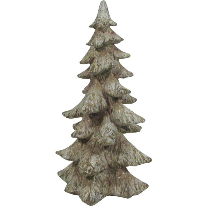 Clayre & Eef Christmas Tree Decoration Brown 19x18x36 cm Polyresin Country Style