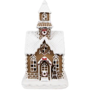 Clayre & Eef Gingerbread House with LED 13x11x25 cm...