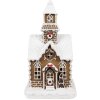 Clayre & Eef Gingerbread House with LED 13x11x25 cm Polyresin Christmas Decoration