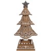 Clayre & Eef Christmas Decoration Tree Ø18x32cm Brown Gingerbread Design Polyresin