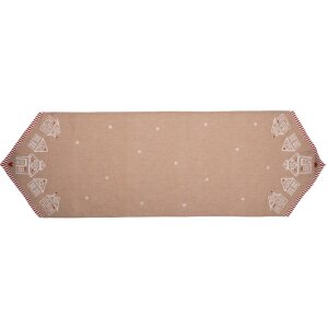 Clayre Eef GBB65 Table runner 50x160 cm Brown cotton...